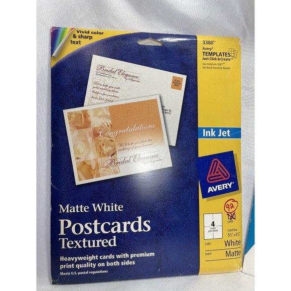 Inkjet Photo Paper Kodak, Great Transparencies And Avery Postcards Leftover Lot - Picture 5 of 10